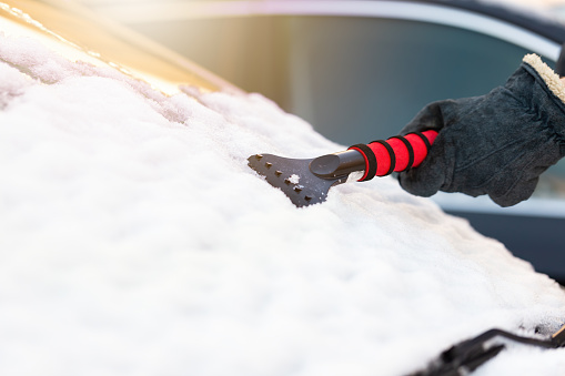 Grattoir Glace Voiture,Grattoir à Glace Raclette Pare Brise Grattoir  Voiture Gratte Givre Grattoirs à Neige Glace Gratte avec Poigné